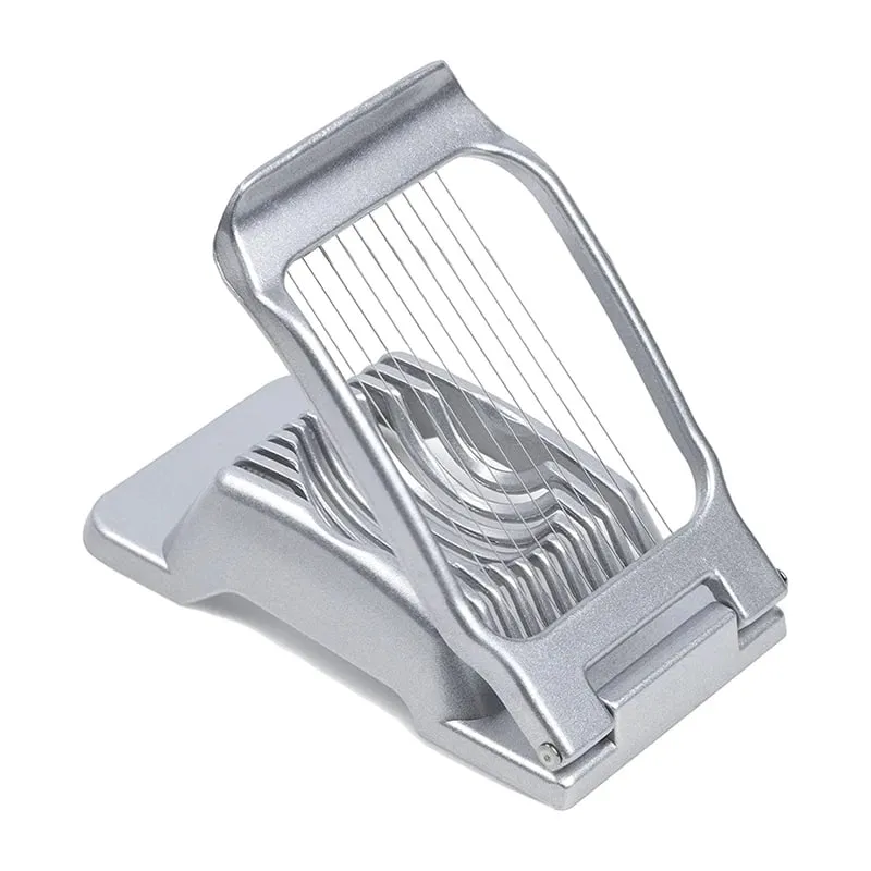Egg Slicer for Hard Boiled Eggs Stainless Steel Wire Egg Slicer Dicer Cutter Kitchen Strawberry Mushroom Slicer JT188