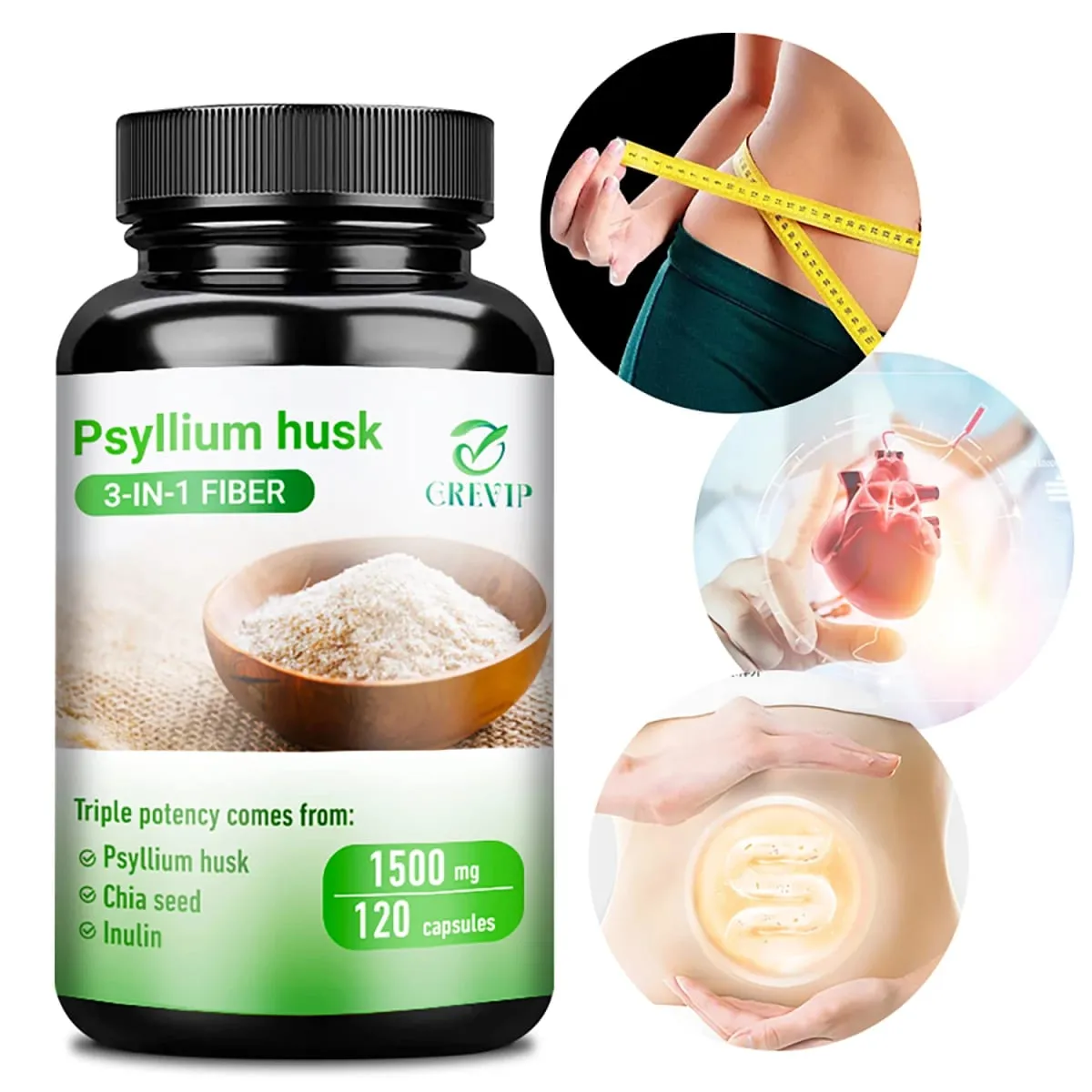 Psyllium Husk - Good for Intestinal Health Improve Digestion and Reduce Bloating Improve Metabolism - Natural Soluble Fiber — image 1