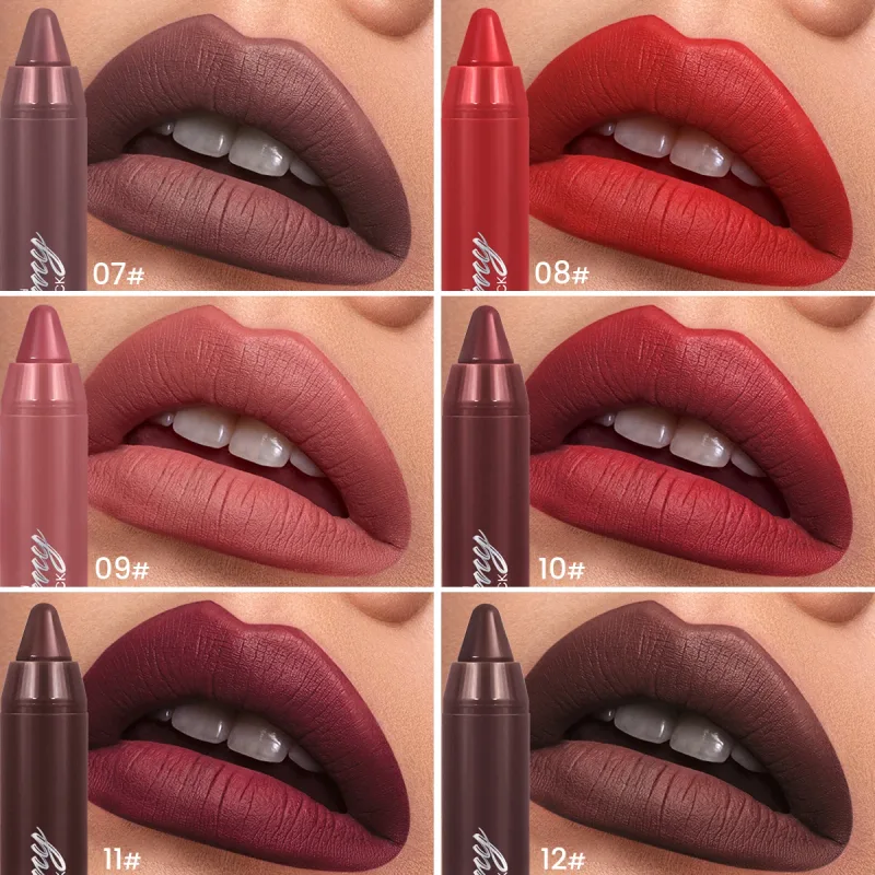Multiple Colors Matte Lip Liner Use As Lip Liner and Lipstick Easy To Accurately Apply Waterproof Long-lasting Non-stick — image 4