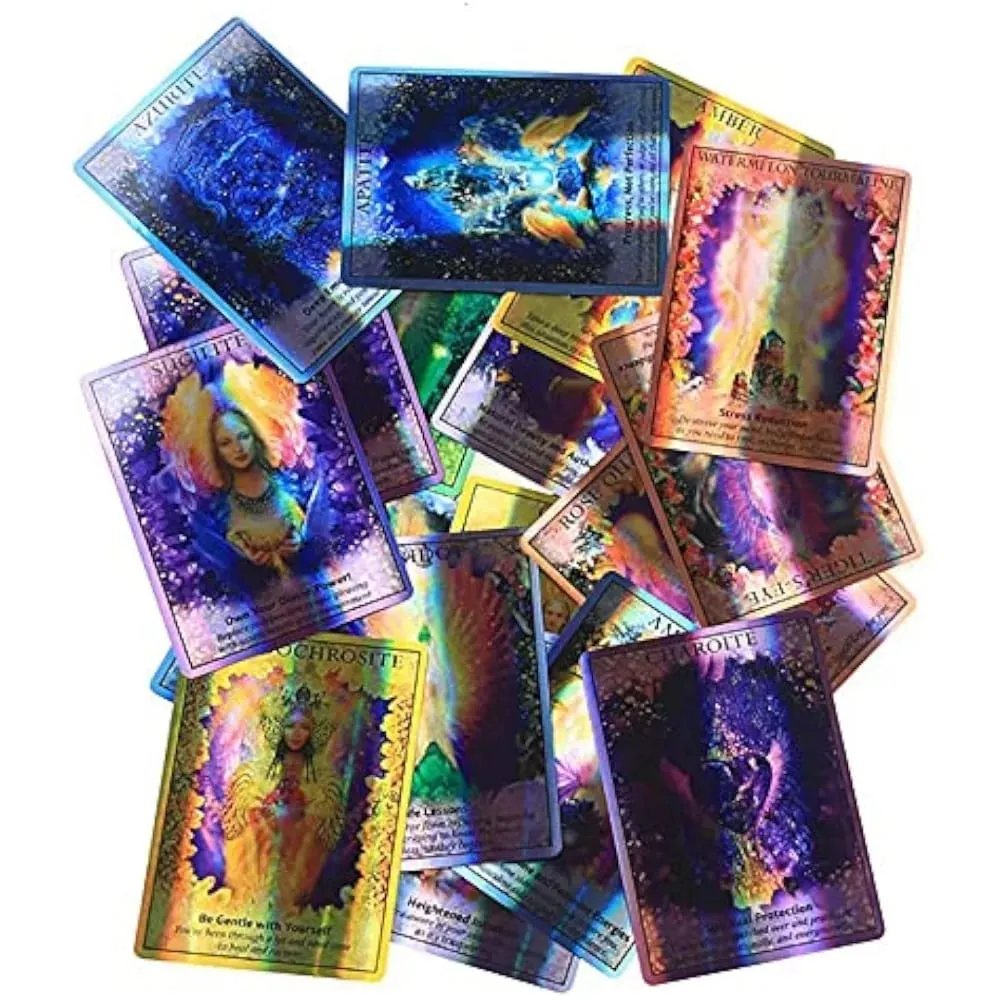Crystal Angels Oracle Laser Cards 44 Pcs Cards 9.3*6.7cm — image 6