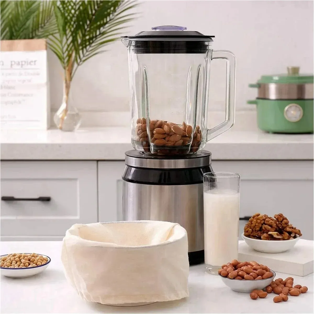 Cotton Gauze Kitchen Items Tofu Cheese Filter Cloth Butter Milk Coffee Filter Tools Gadgets Dining Bar Home Garden — image 3