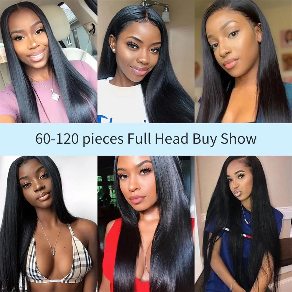 Light Yaki Straight Tape In Hair Extensions 12"-24" Yaki Straight Seamless Remy Tape Human Hair Natural Black For Women