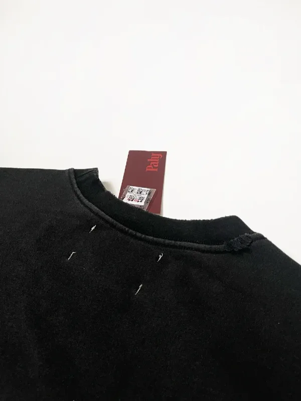 Nieuwe Oversize PALY Hoodies Heren Vrouw Gewassen Zwart Beschadigd Beste kwaliteit Casual Vintage Vest Zip Sweatshirts