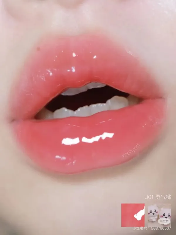 Pinkbear Single Blush Multi-purpose Cream Mirror Lip Gloss Matte Lip Cream Water Shimmer light Long Lasting Lips Makeup — image 5