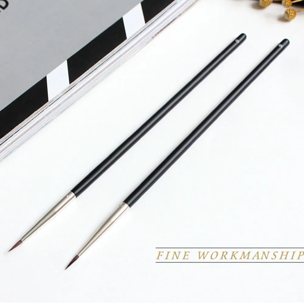 Hot Eye Tools Makeup Brushes Fine Mink Hair Black Eyeliner Brush Eyeliner Pen Eyebrow Cream Brush — image 3