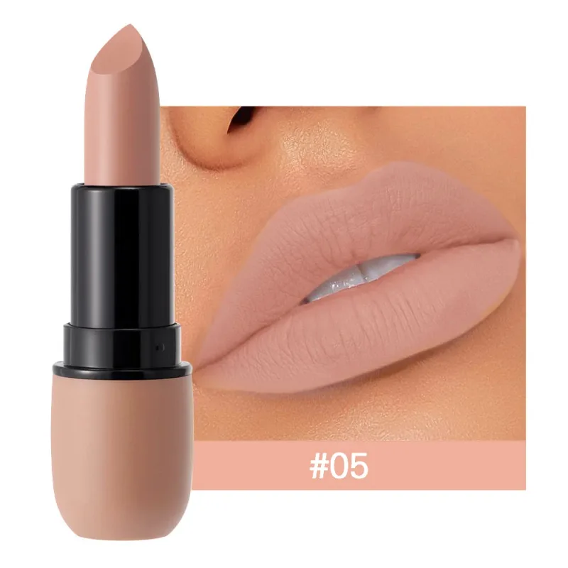 6-Color Matte Lipstick: Velvet Lip Color Smooth Waterproof Long-Lasting Color Lip Makeup