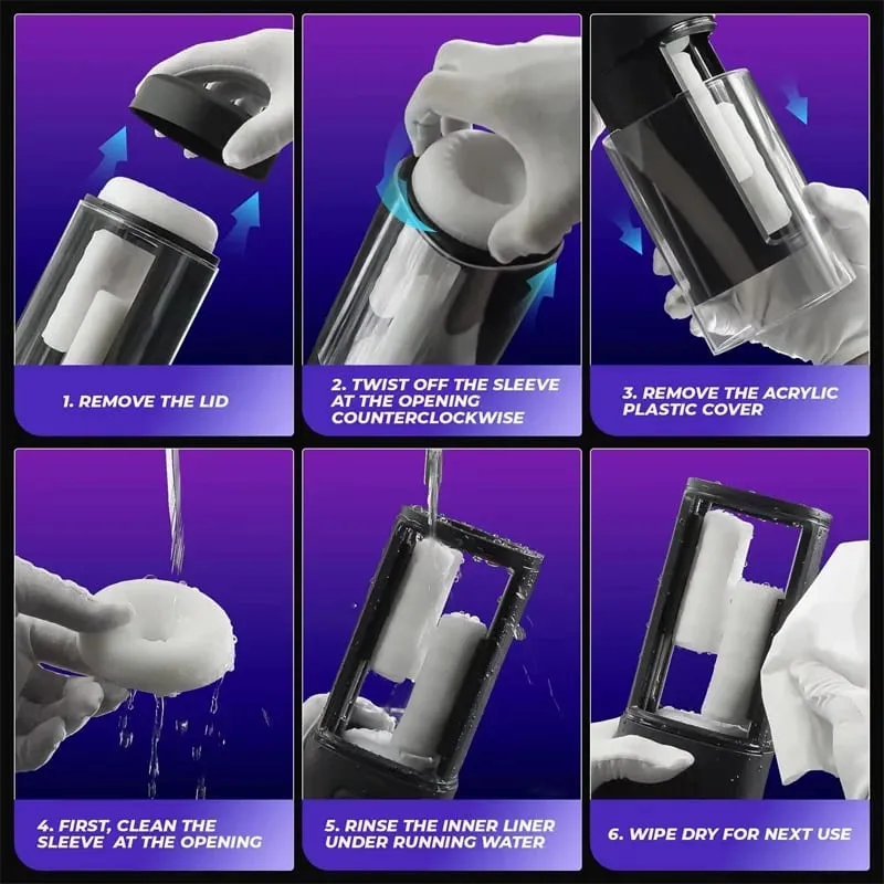 Automatic Thrusting Male Masturbator Rubbing Masturbation Sucking Blowjob Machine Pocket Pussy Adults Sex Toys for Men masturbat — image 4