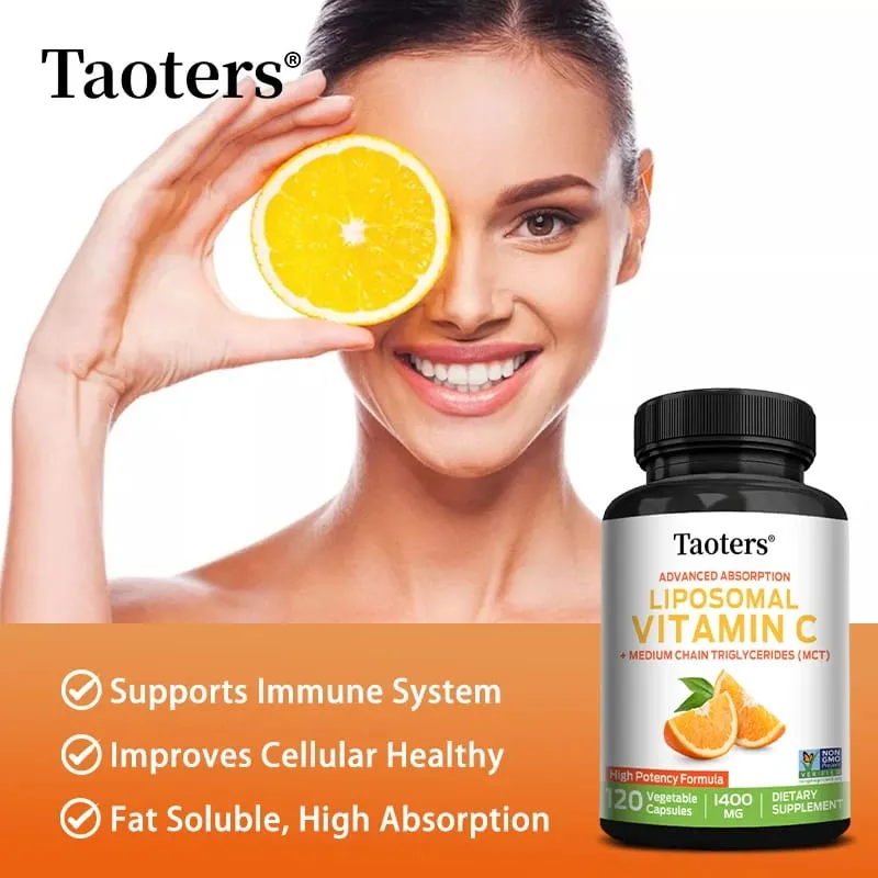 Liposomale vitamine C 1400 mg - Bevordert de collageenproductie Immuunondersteuning Krachtige antioxidant — image 2