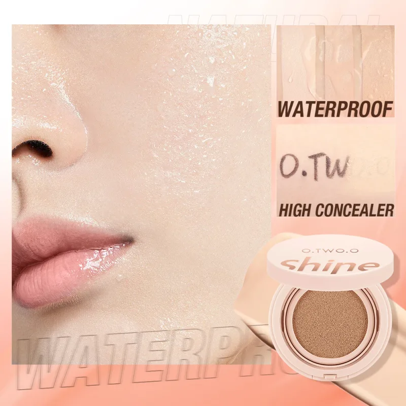 O.TWO.O 2pcs Face Makeup Set Primer Air Cushion BB Cream Invisible Oil-control Pore Soft Focus Long-lasting Brightskin Cosmetics