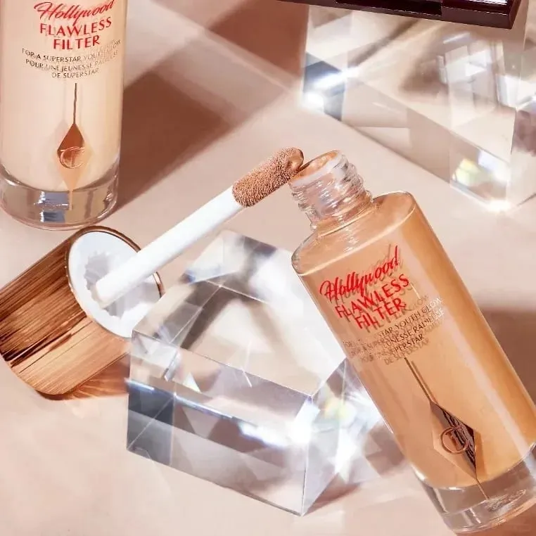 Charlotte Tilbury Liquid Contour Featherlight&Serum Foundation Luminous&Cream Blush Velvety Waterproof Smooth Blendable Makeup — image 2