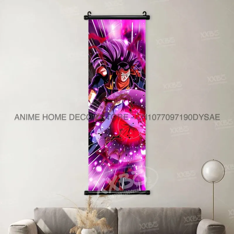 Dragon Ball Posters Anime Figures Wall Art Frieza Home Decor VegetaIII Scrolls Picture Goku Hanging Painting Son Gohan Wallpaper — image 32