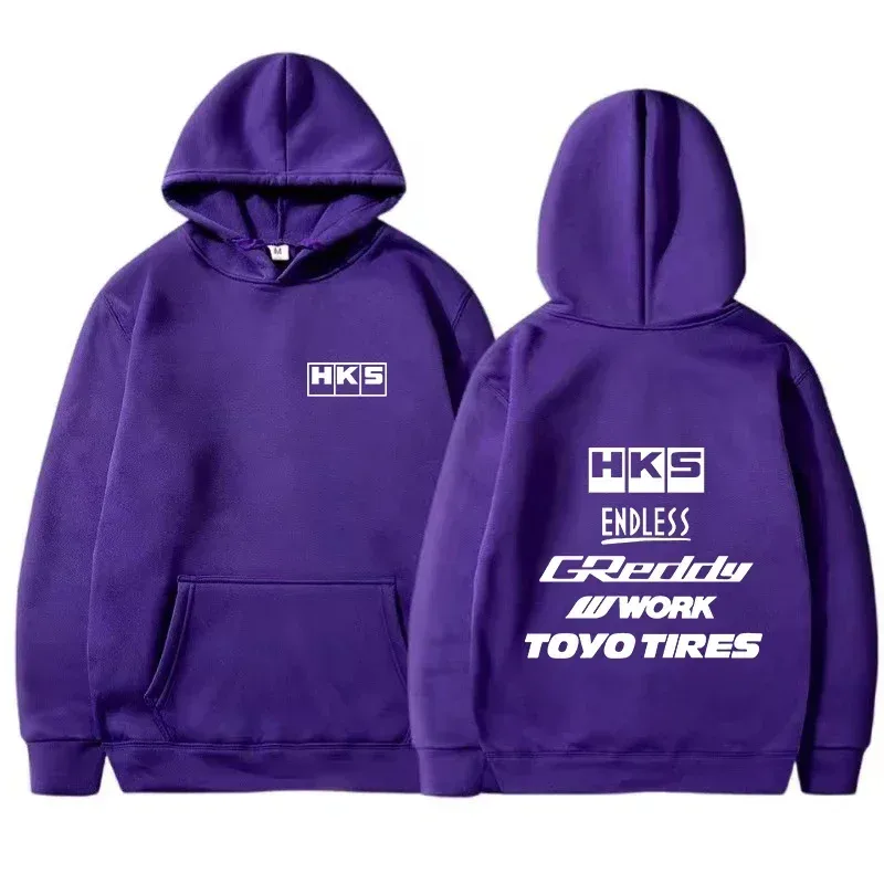 2025 moda męska fajna bluza z kapturem japonia JDM zmodyfikowany samochód HKS ENDLESS bluza z kapturem mężczyźni kobiety Vintage bluza na co dzień z długim rękawem swetry — image 7