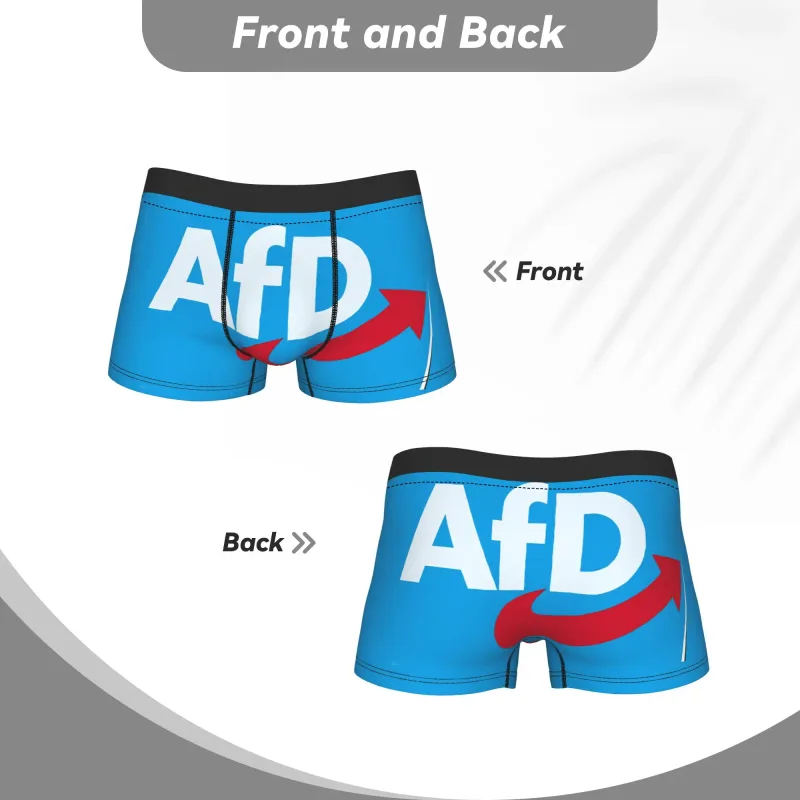 Alternative AfD Deutschland Shorts Slips Unterwäsche Hochwertiger Mann Neuheit Boxershorts Druck Plus Size Höschen