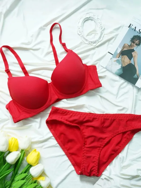 الصلبة Underwire الملابس الداخلية مجموعة الملابس الداخلية اللباس الداخلي مجموعات النساء رفع البرازيلي مع حلقة الصلب العشير الملابس الداخلية دعوى — image 8