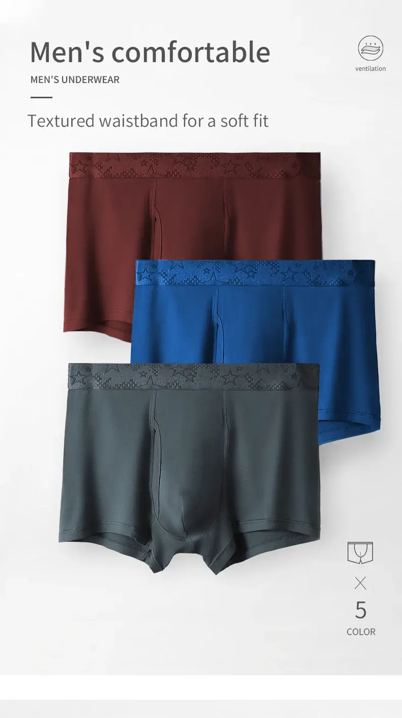 Intimo da uomo, boxer da uomo, mutande da ragazzo, boxer da ragazzo comodi e traspiranti, pantaloncini di grandi dimensioni — image 2