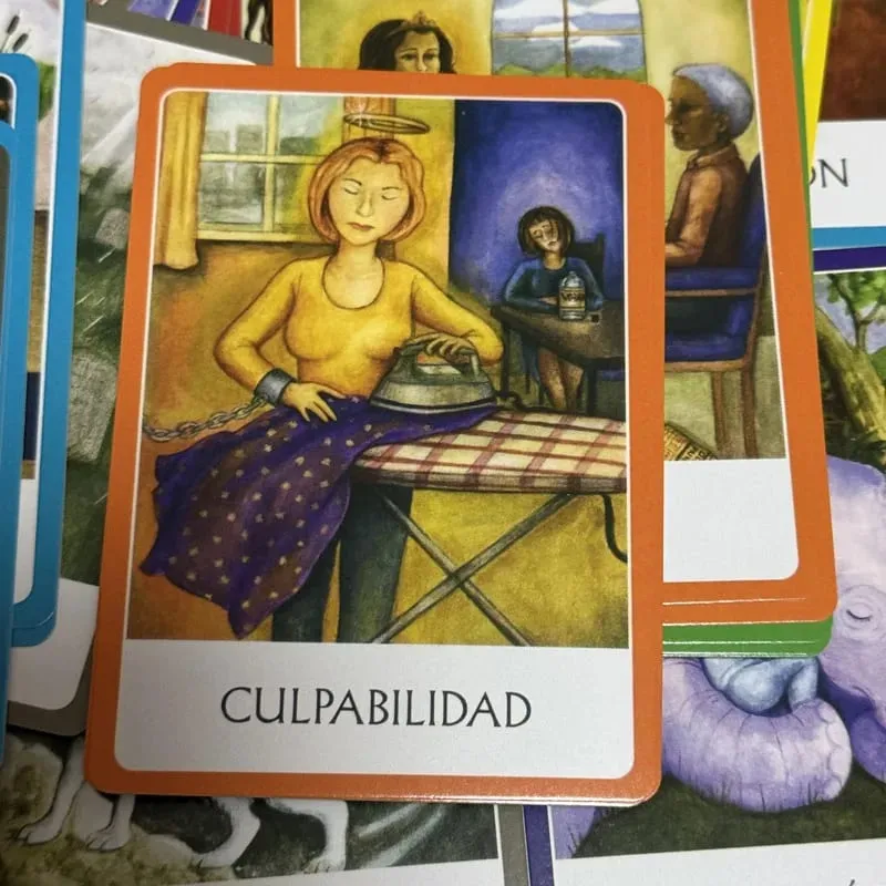 Chakras Oráculo De Los Chakra Oracle Cards 49 Deck 10.4*7.4cm Spanish Version Fate Divination Tarot Board Playing Game — image 4