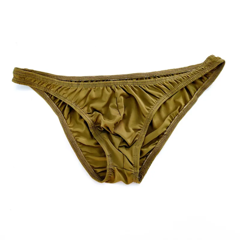 Pink Men Briefs Nylon Spandex Comfy Breathable Low-Waist Underpants Quick Dry Male Ice Silk Bikini Underwear — image 9