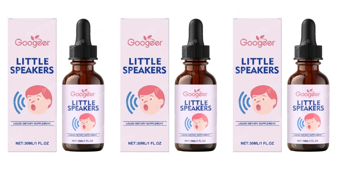 Googeer Little Speakers Liquid Supplement Vitamin B12 D3 Zeolite For Verbal Expression Language & Focus Support Kids 30ml — image 9