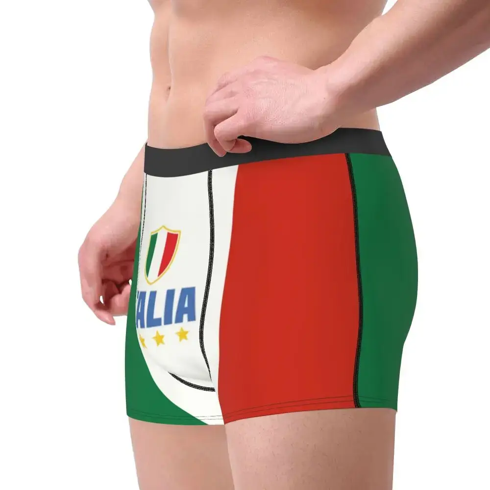 Flag Of Italy Underwear Men Sexy Print Customized Italian Patriotic Boxer Briefs Shorts Panties Soft Underpants — image 4