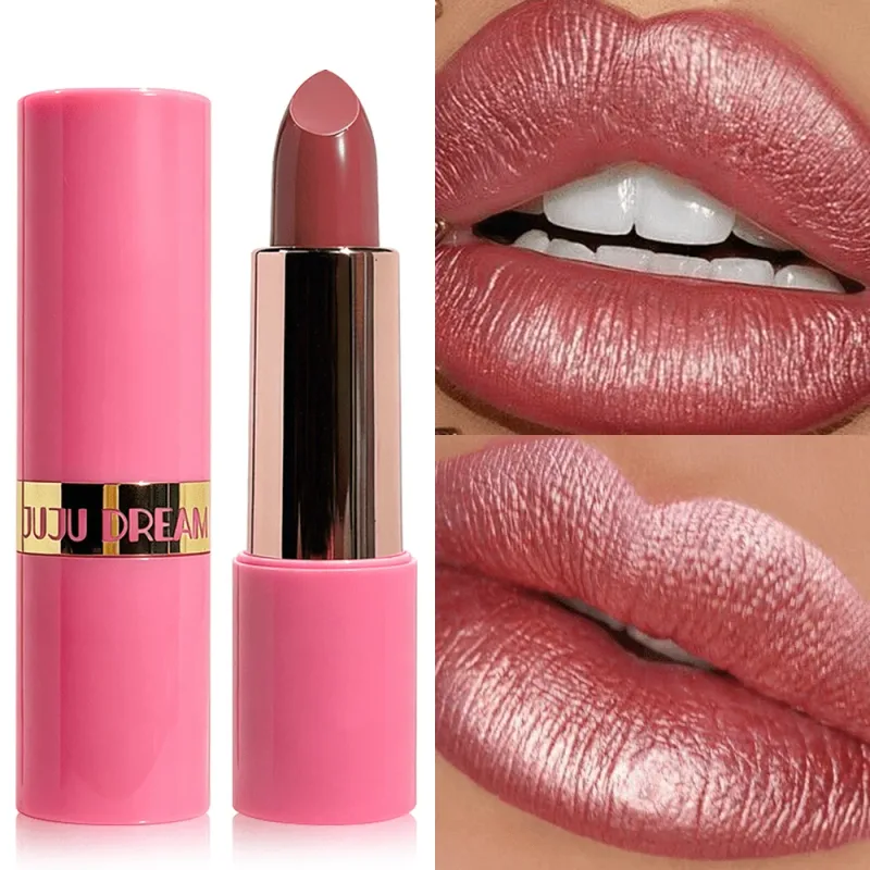 Matte Velvet Lipstick Waterproof Long Lasting Nude Pink Lip Makeup Moisturizing Lip Gloss — image 7