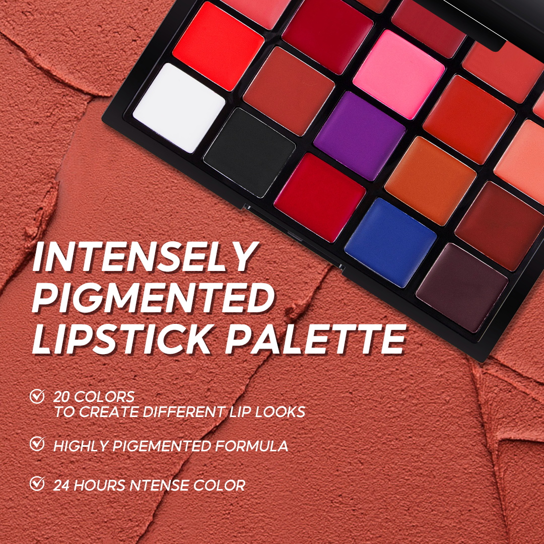 20 Colors Lipstick Palette Matte Velvet Lip Makeup Long Lasting Lip High Pigmented — image 5