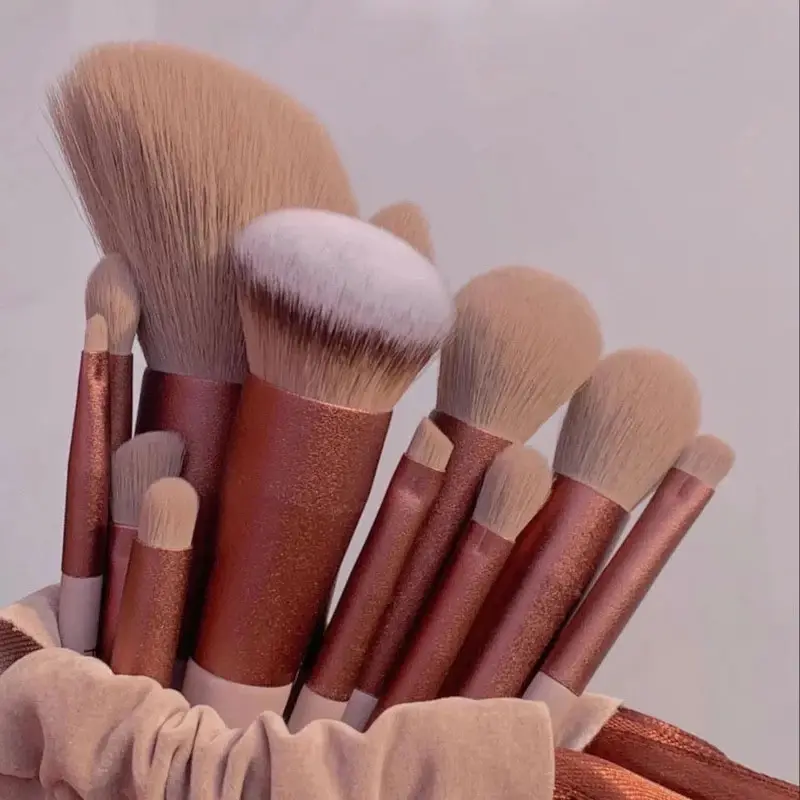 13PCS Makeup Brushes Set Fluffy Soft for Beauty Cosmetics Foundation Blush Eyeshadow Kabuki Blending Makeup Brush Tools — image 1