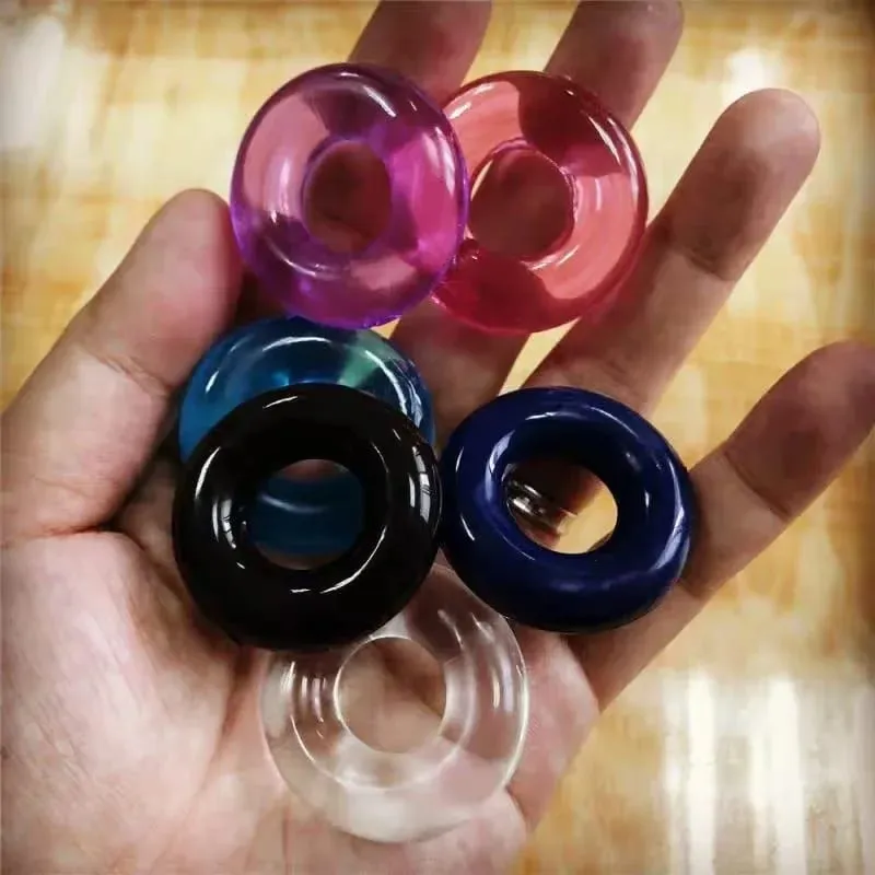5/10pcs Silicone Durable Penis Ring Adult Men Ejaculation Delay Cock Rubber Rings Penis Enlargement Sex Toys For Male Sex Ring — image 2