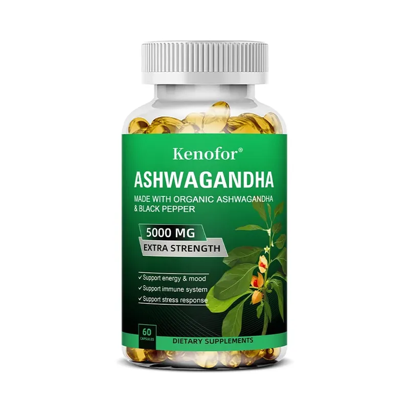 Pure Ashwagandha Root Extract Capsules 5000mg for Natural Mood Stress Focus Brain Energy Sleep Health — image 8