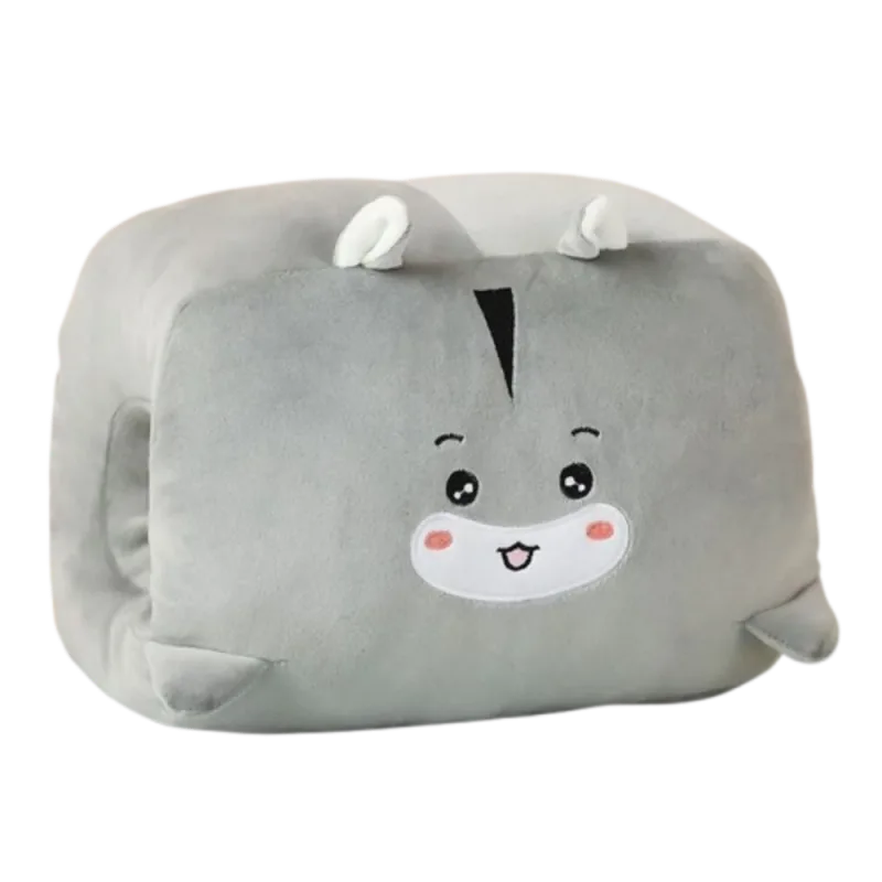 Jouet en peluche créatif chauffe-mains, oreiller en peluche Super doux, garde au chaud, oreiller de sieste au bureau, oreiller de dessin animé Animal, jouet en peluche de bureau — image 12