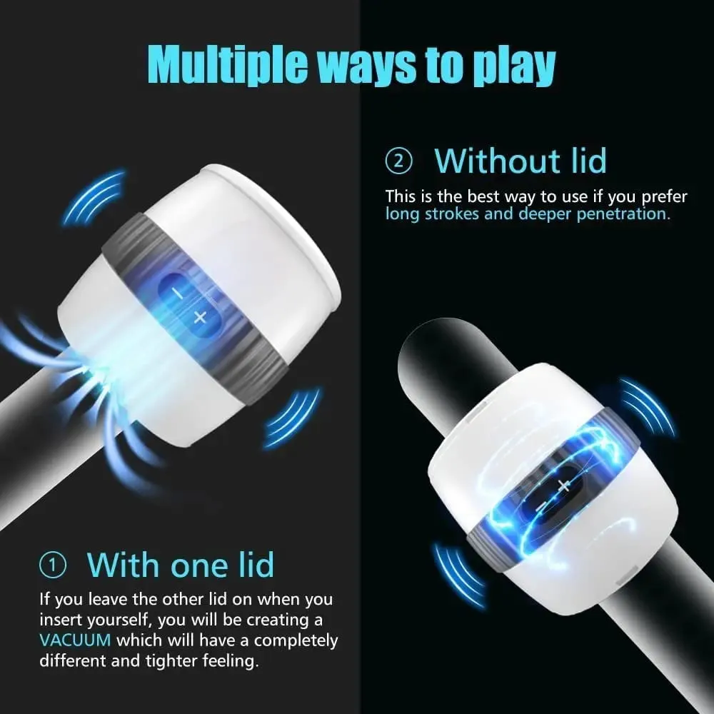 Male Masturbation Cup Multi-Frequency Vibration Vagina Anal Masturbator Real Blowjob Pussy Stimulator Sex Toys Adult Products — image 3