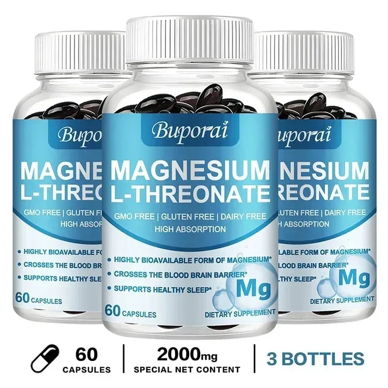 Magnesium L Threonate - Focus and Memory Enhancer Supports Nerve Function Muscle Strength Bone and Joint HealthSupplements — image 11