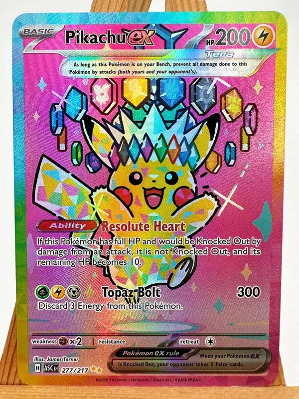 Pokemon PTCG ASC Gengar Dragonite Celebi Legetøj Hobby Hobby Samleobjekter Spilsamling Anime-kort