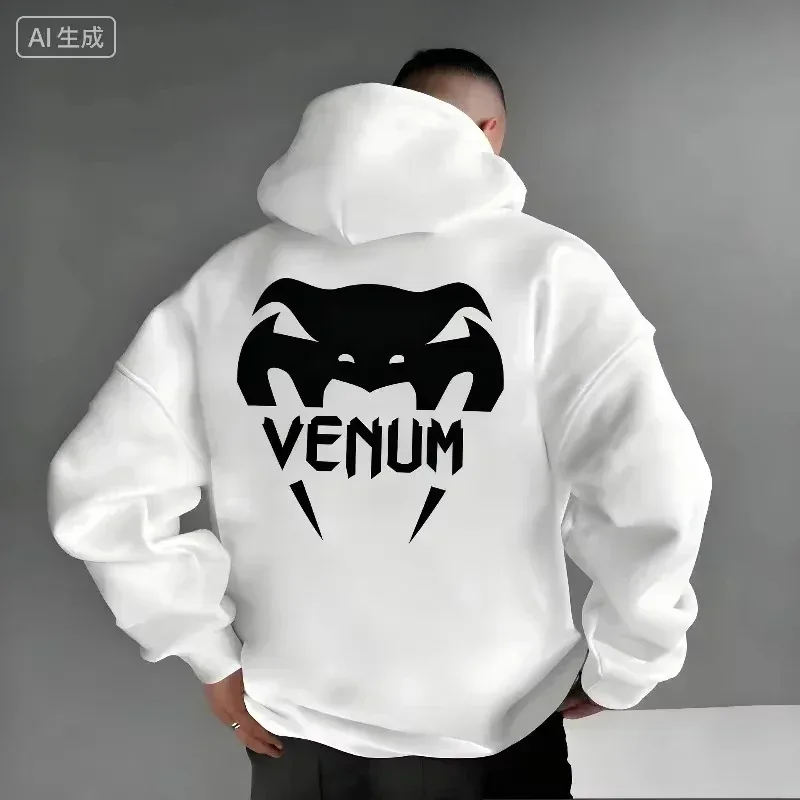 2026 NUEVO NUEVO ¡Nuevo! Sudadera con capucha deportiva de boxeo para hombre UFC, cálida y cómoda, informal, con estampado de moda para otoño e invierno — image 3