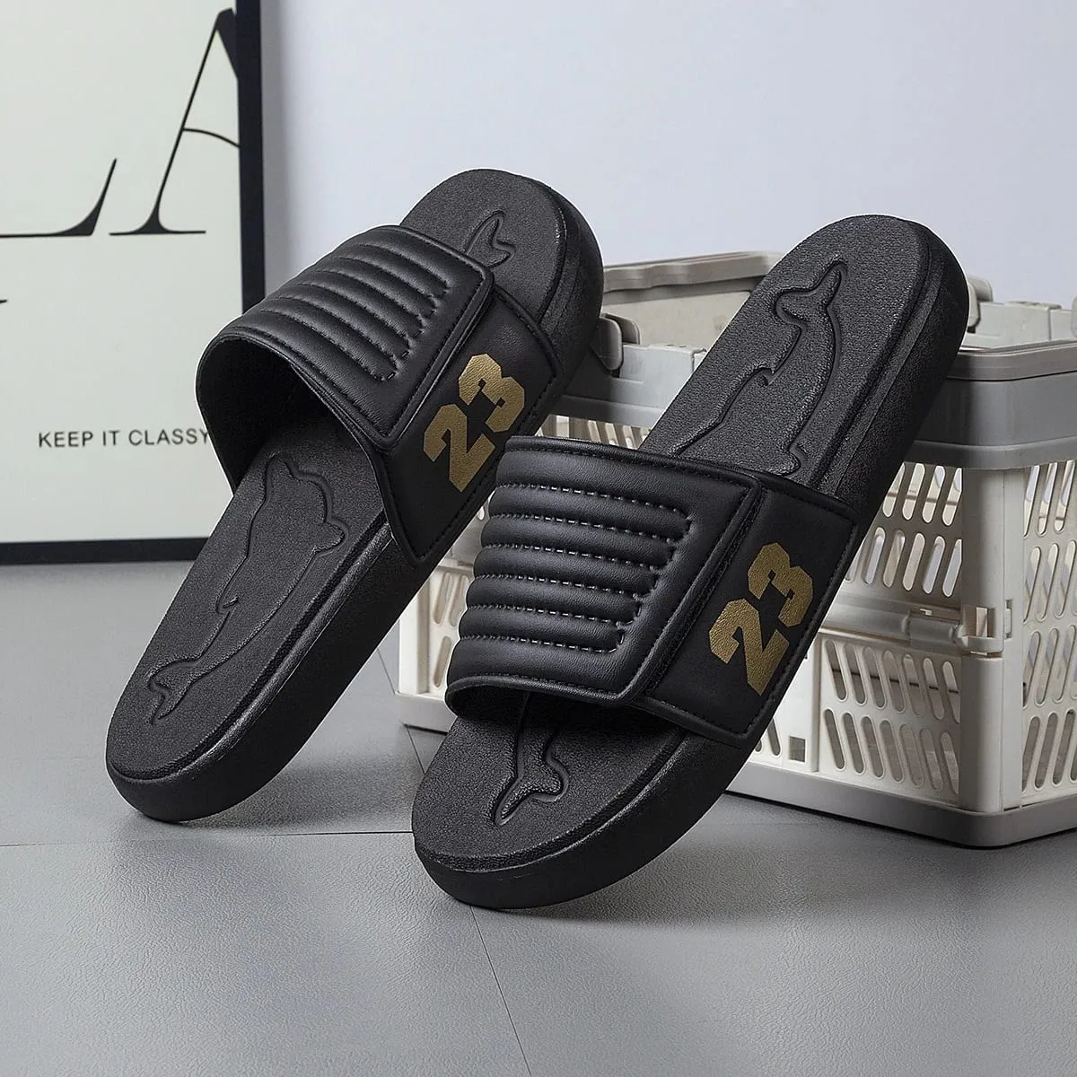 Breathable Summer Flip Flops Men Lightweight Quick Drying Slippers Comfortable Indoor and Outdoor Slides Waterproof Beach Shoes — image 4