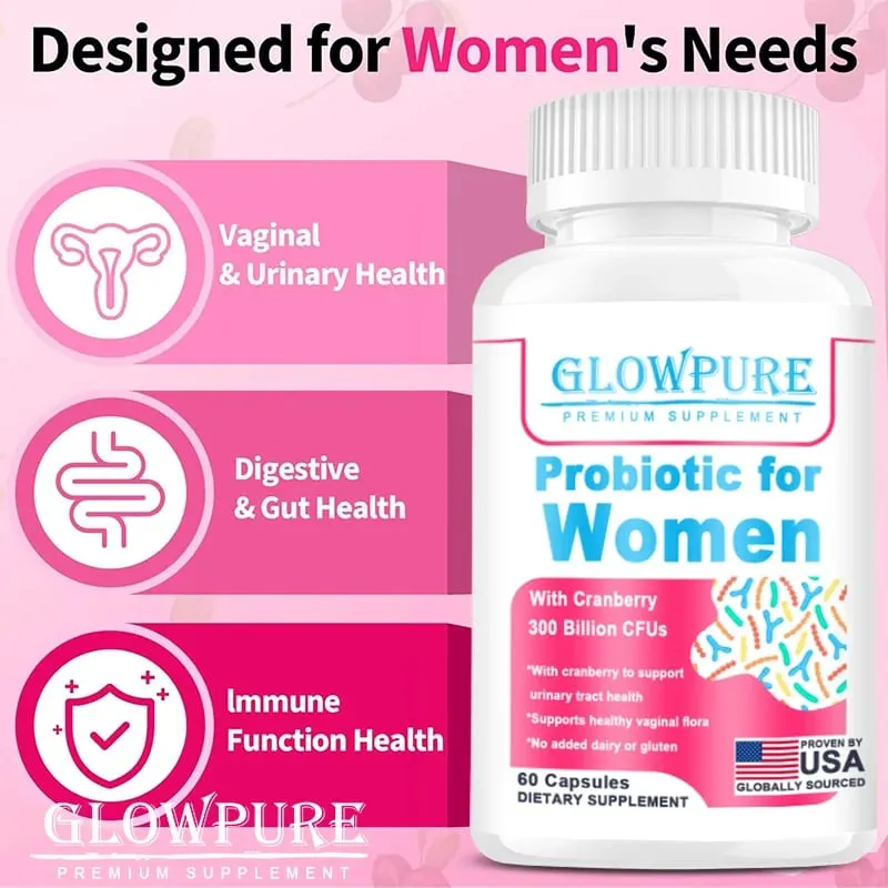 Probiotics for Women 300 Billion CFUs Probiotics 15-in-1 for Vaginal Urinary Tract PH Balance Digestive Gut Bloating Health — image 4