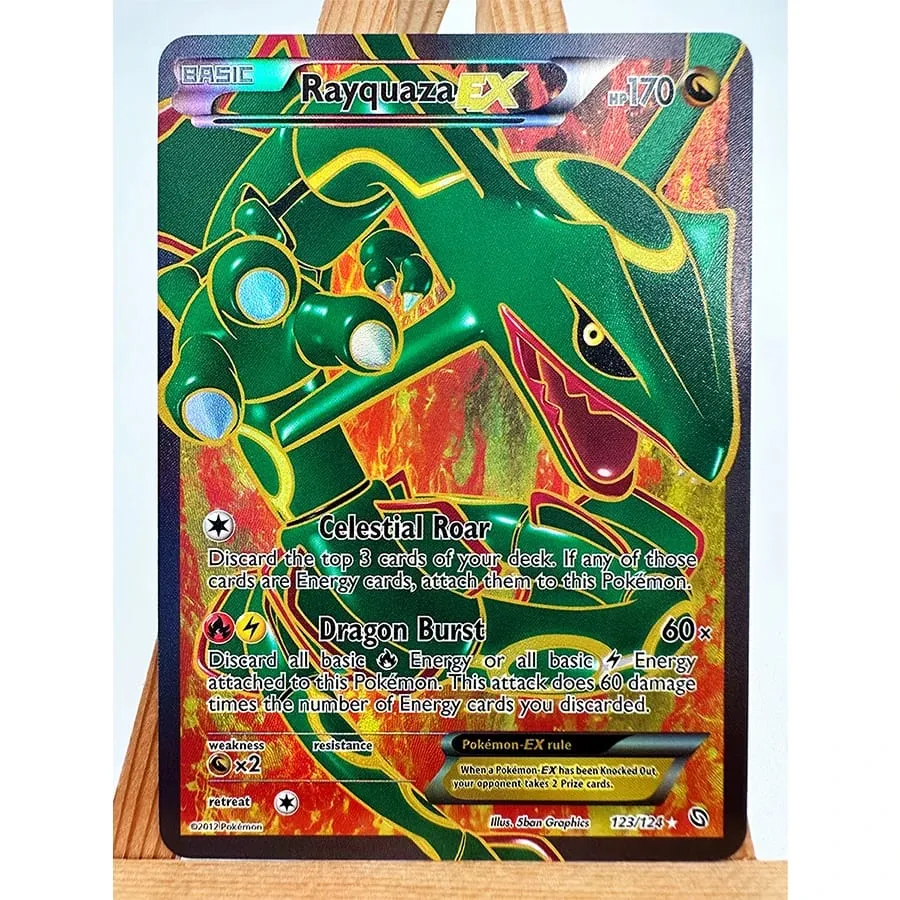 Pokemon PTCG ASC Gengar Dragonite Celebi Legetøj Hobby Hobby Samleobjekter Spilsamling Anime-kort