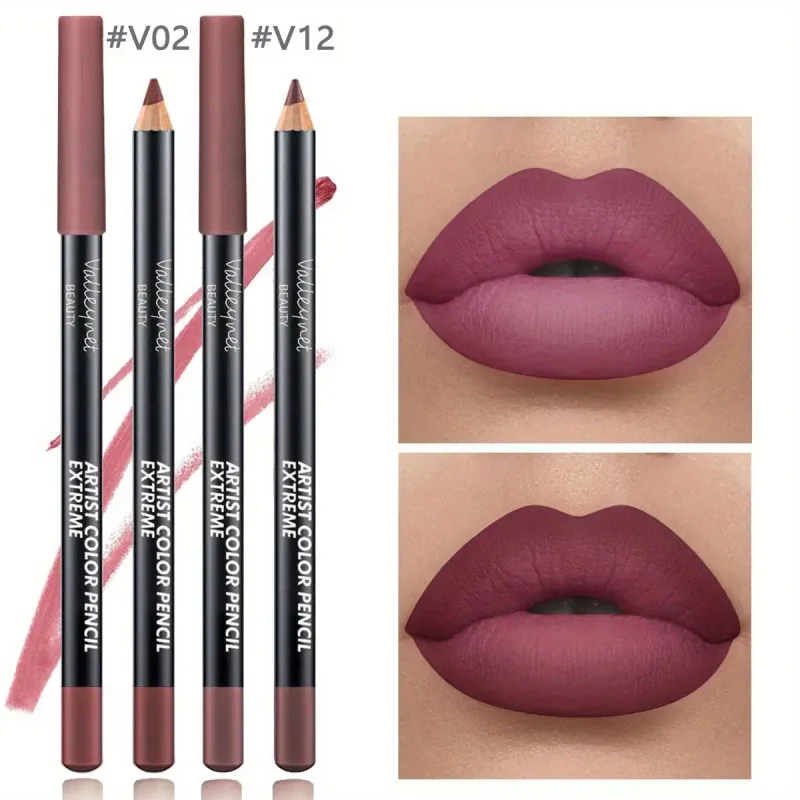 2pcs Lip Liner Makeup Duo:long-lasting waterproof Matte Formula Is Gentle on Sensitive Skin and Ideal for Light Beige Tones — image 3