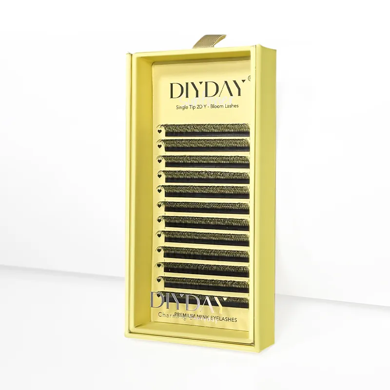 Single Tip 2D Y Eyelash Extension More Denser Softer False Mink Lashes Premade Fans Y Shaped Eye Lashes for Makeup Tools — image 6