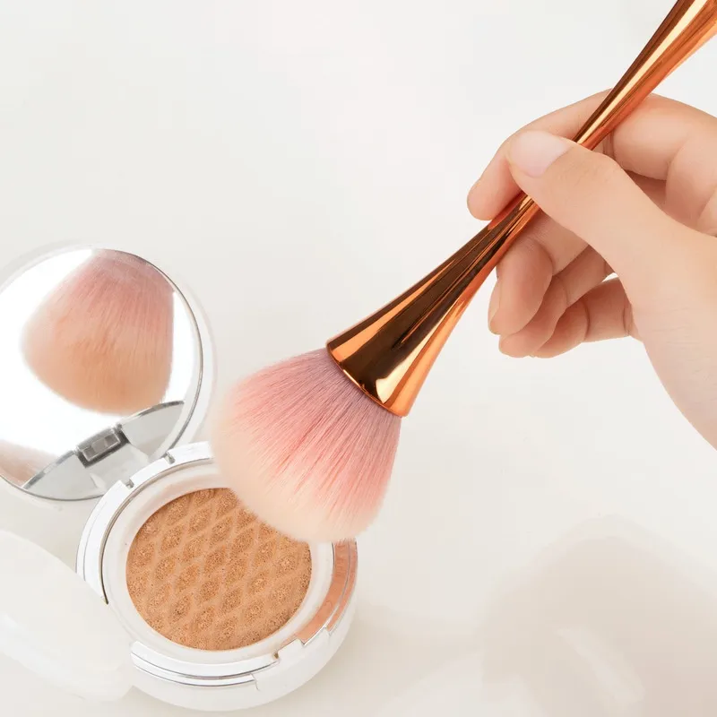 Rose Gold Powder Blush Makeup Brushes Professional Make Up Brush Soft Hair Large Nail Dust Cleaner Manicure Cosmetic Beauty Tool — image 6