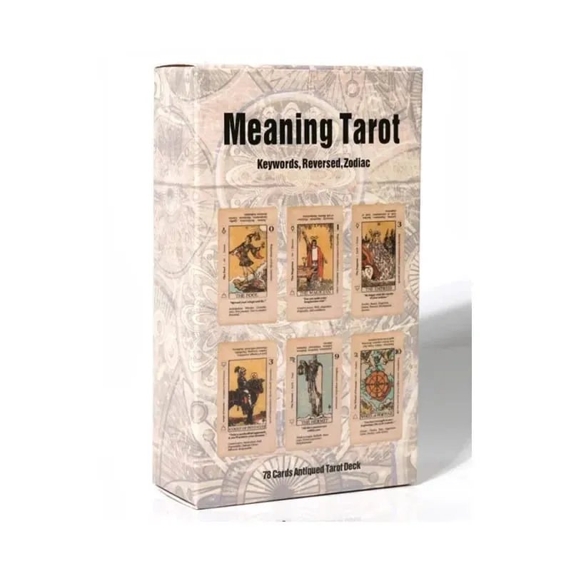 1Pcs Deck Tarot De Carlotydes tarot cards A 78 Cards Full English board games Friend Party Entertainment Board Game Party supply — image 18