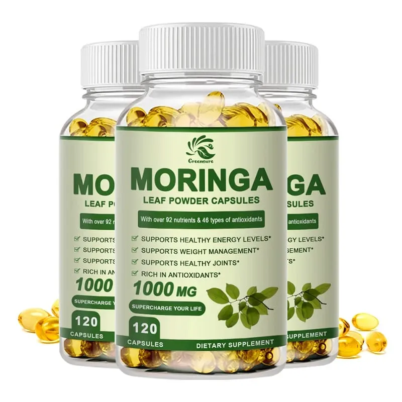 Moringa Extract Capsule Anti Stress Improve Sleep Enhance immunity Antioxidant - 60/120 Capsules