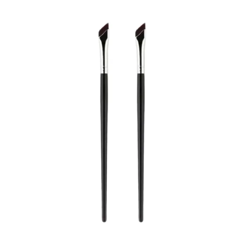 1/2/3pcs Angled Blade Eyeliner Brush Ultra Thin Fine Eyebrow Brush Flat Sickle Eyeliner Brushes Eyeliner Lower Eyelid Brushes — image 9