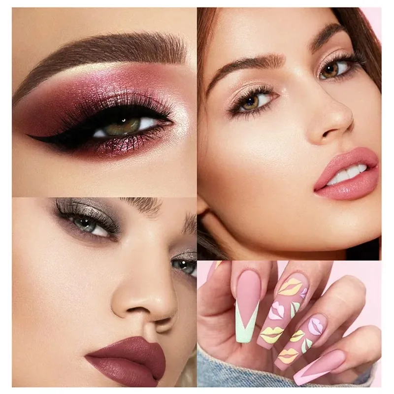 Christmas Makeup Gift Box Foundation Eyeshadow Powder Long Lasting Lip Ink 27 Pieces Birthday Gifts Makeup for Women Full Kit — image 3