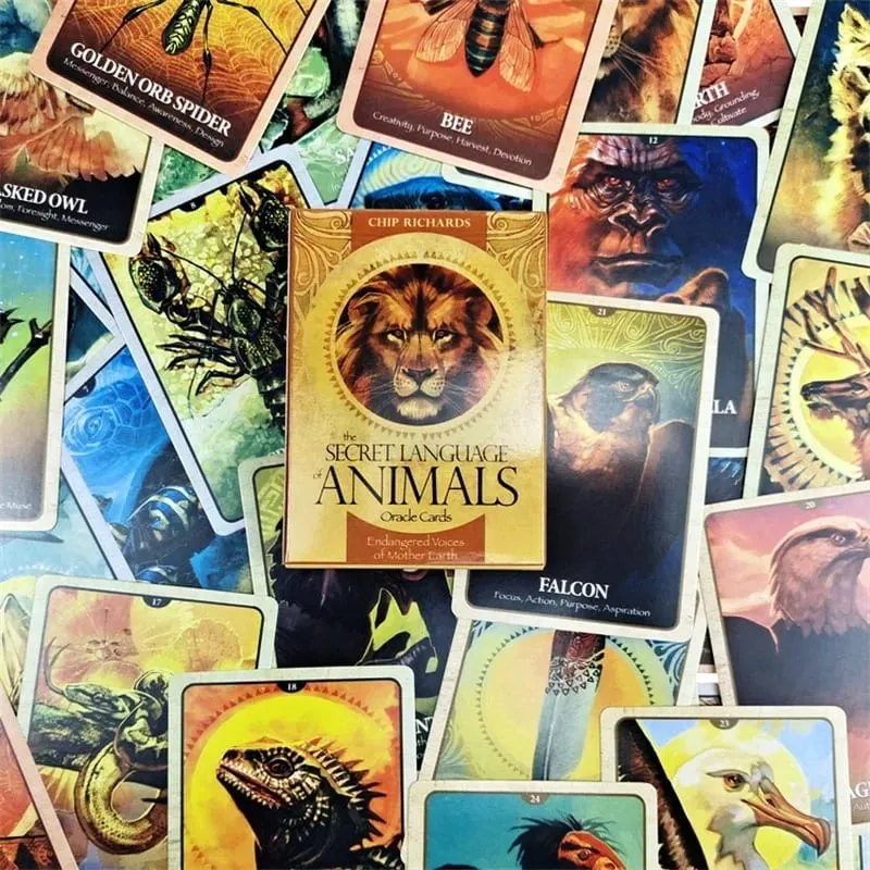 The Secret Language Of Animals Oracle Cards A 46 Tarot English Visions Divination Edition Deck Borad Playing Games — image 5