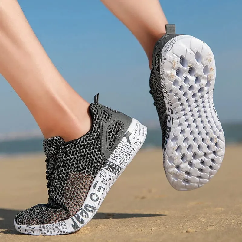 Men Aqua Shoes Summer Breathable Trekking Wading Beach Shoes Quick Drying Outdoor Fishing Wading Shoes Male Water Sneakers Light — image 3
