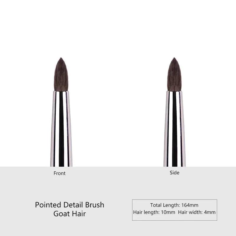 1pc High end Animal Hair Detail Eyeshadow Makeup brushes Highlight Make up brushes Eye Shadow Conceal Ebony Handle pencil beauty