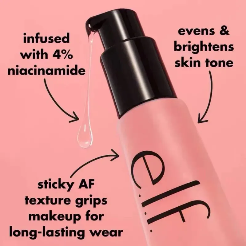 Elf Power Grip Primer Gel Hyaluronic Acid Hydrating Moisturizing Brightening Long Lasting Face Base Makeup Cosmetic — image 7