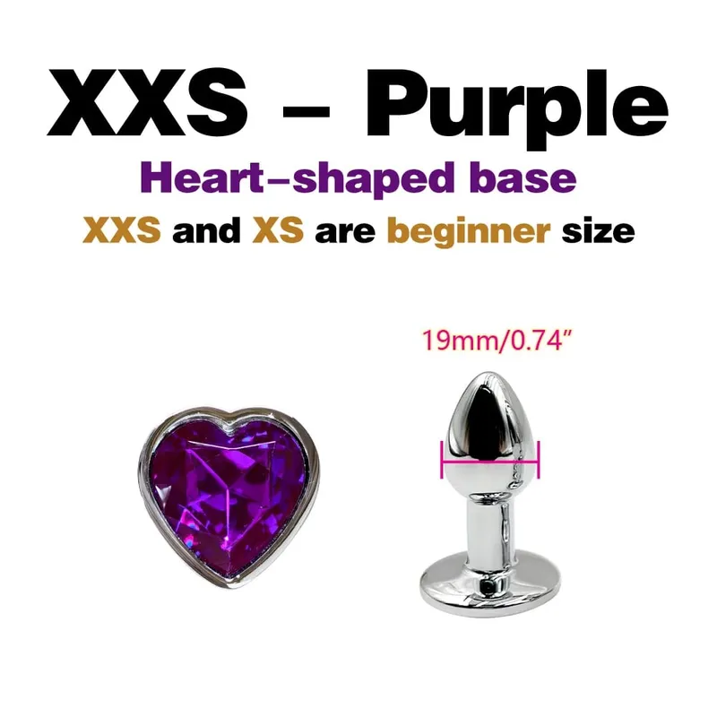 Metal Anal Plug With Gem Base Beginner To Expert 5 Size Butt Plug G-Point Massage Dildos Female/Male Couples Adult Sex Toys — image 22