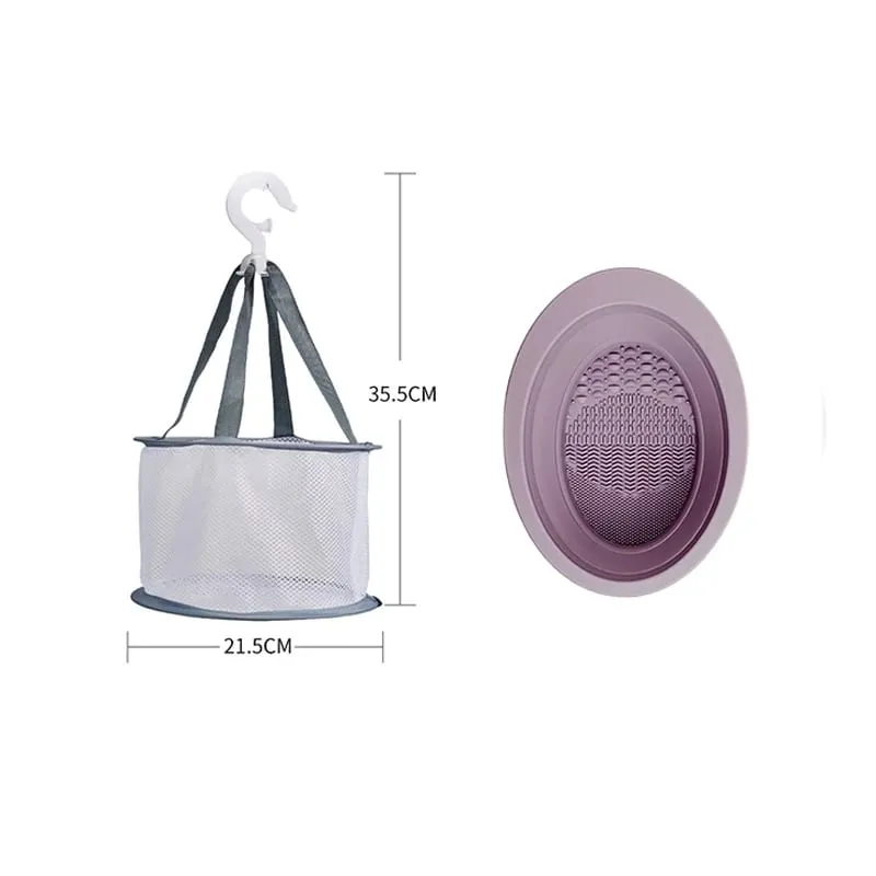 Makeup Brushes Sponge Blender Puff Cleaner Make Up Tools Washing Cleaning Liquid Bowl Air Drying Net Set For Powder Eyeshadow — image 8