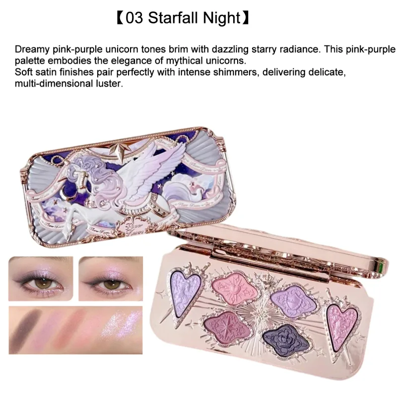 Flower Knows Knight Unicorn Makeup Set Eyeshadow Blush Lipstick Loose Powder Long Lasting Fantasy Princess Beauty Kit Cosmetics — image 11